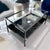 Interior Ave - Vogue Coffee Table - Black Marble Stone & Glass