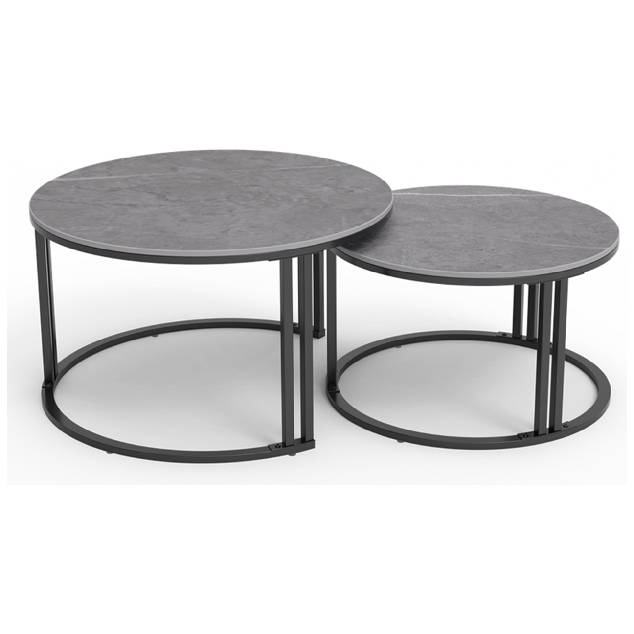 Interior Ave - Premier Nested Coffee Table Set - Grey Stone