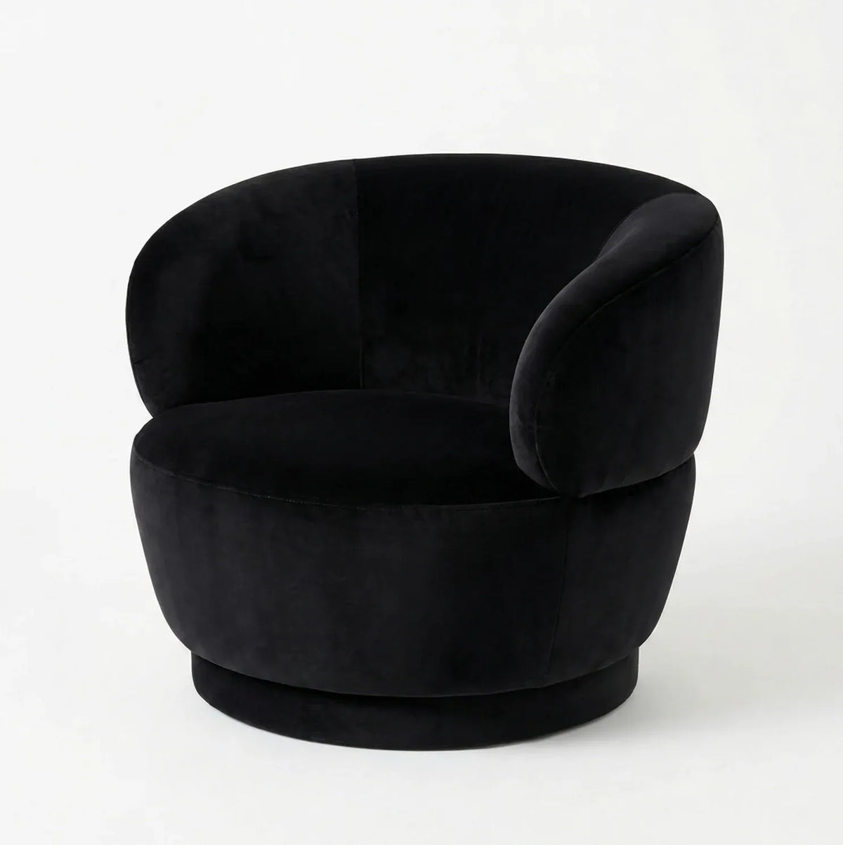 Interior Ave - Luna Swivel Armchair - Black