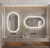 Interior Ave - LED Oval Frameless Salon / Bathroom Wall Mirror - 50 x 80cm