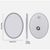 Interior Ave - LED Oval Frameless Salon / Bathroom Wall Mirror - 50 x 70cm