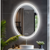 Interior Ave - LED Oval Frameless Salon / Bathroom Wall Mirror - 60 x 80cm