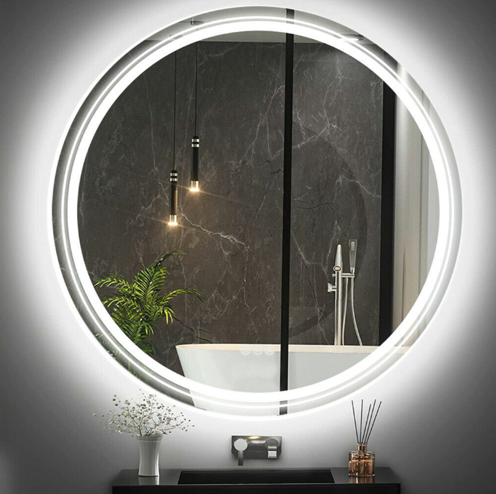 Interior Ave - 90cm Round Frameless LED Bathroom Mirror