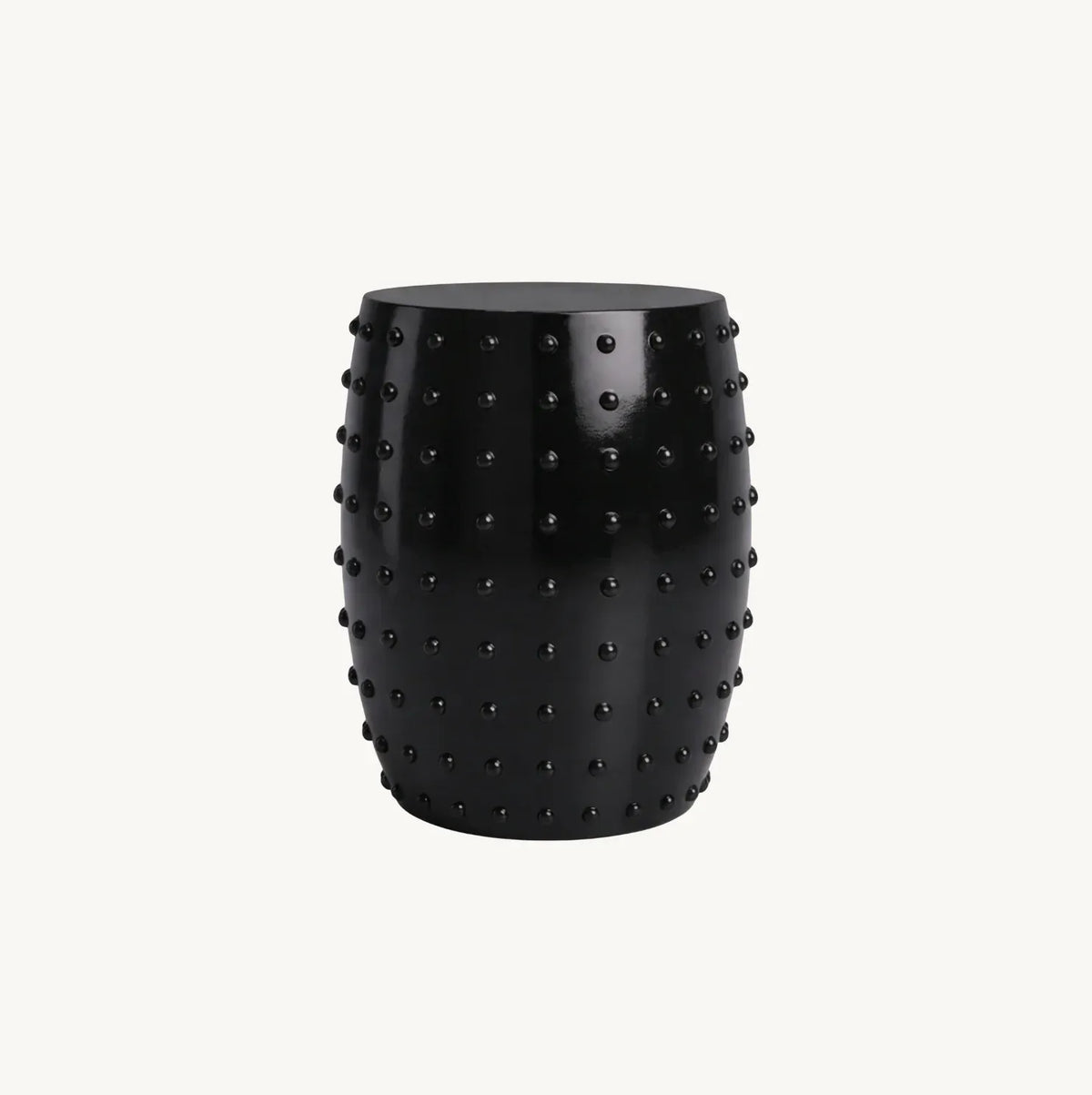 Atelier Noir Studded Side Table - Black