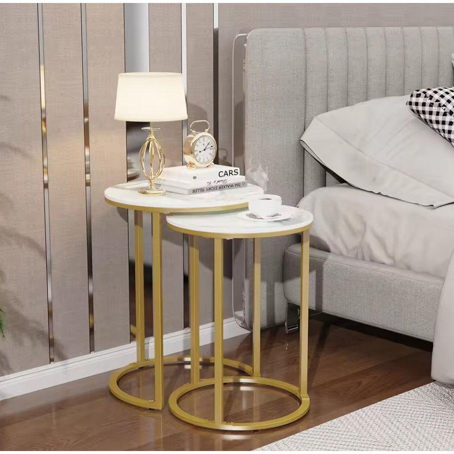 Interior Ave - Deva Gold Nested Side Table Set
