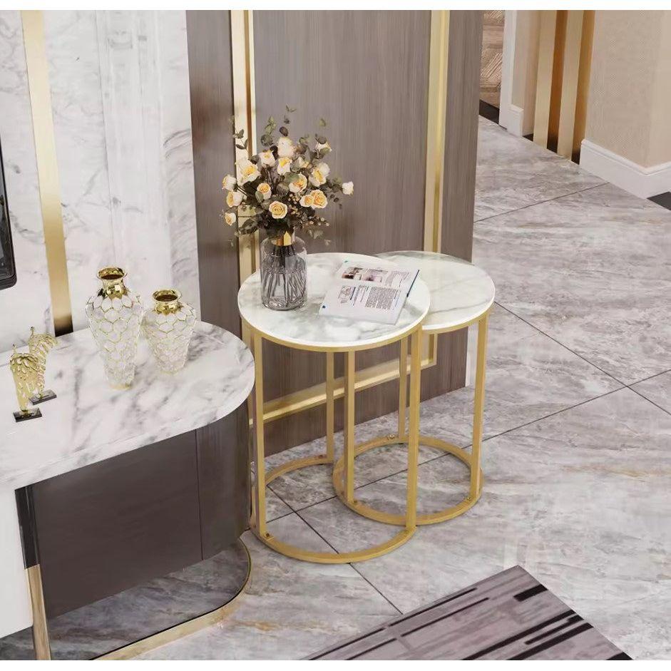 Interior Ave - Deva Gold Nested Side Table Set