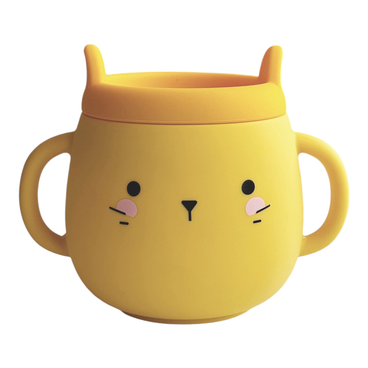 Whisker Wonderland Innovative Hydroponic Cat Grass Growing Mug - Yellow | Soil-Free, Digestion &amp; Hairball Aid, Eco-Friendly Silicone, Reusable
