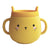 Whisker Wonderland Innovative Hydroponic Cat Grass Growing Mug - Yellow | Soil-Free, Digestion & Hairball Aid, Eco-Friendly Silicone, Reusable