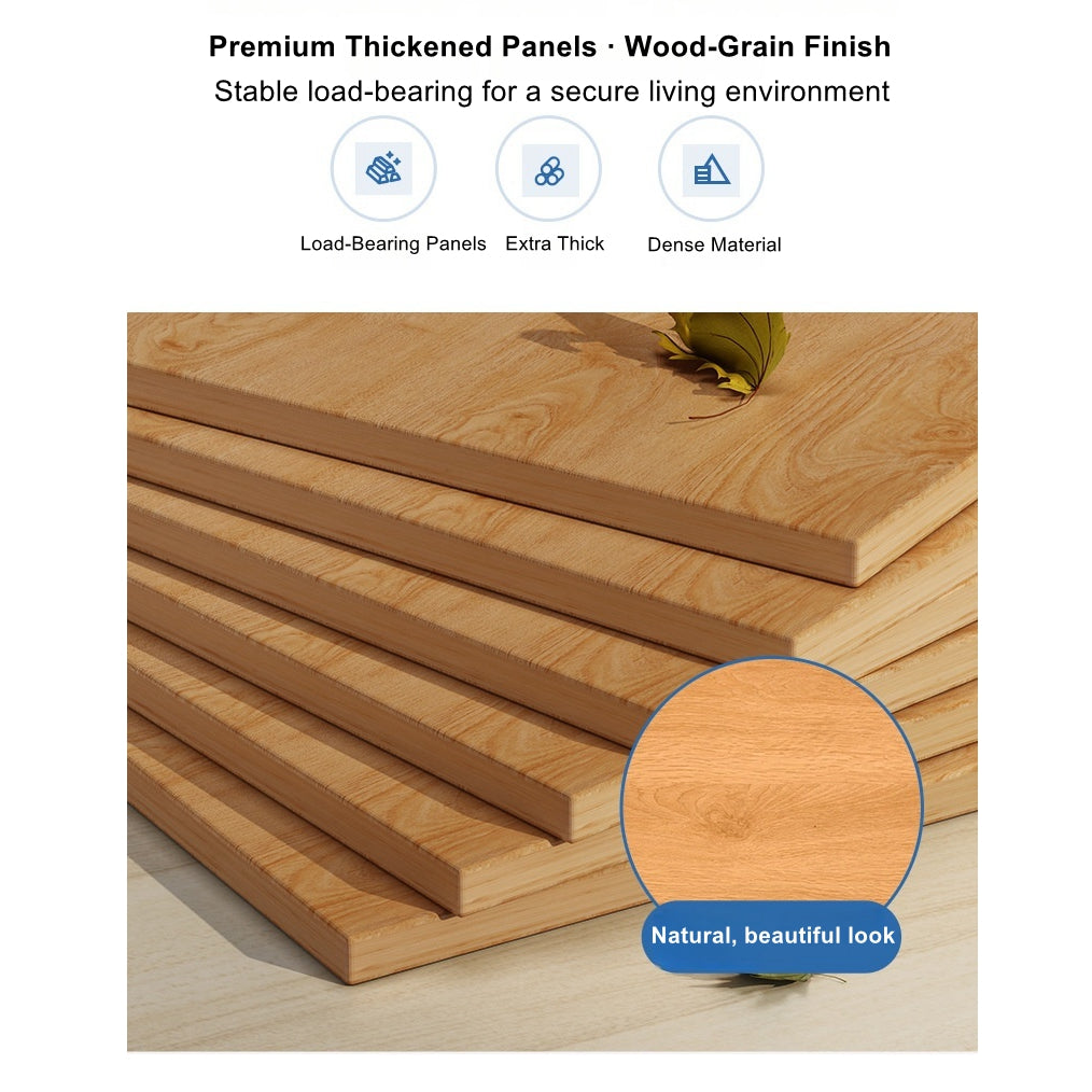 2x Bedside table pair with shelves drawers side hook modern design white