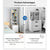Minimalist Bedside Cabinet White Cosmetic Storage Dual Shelves Curved Design