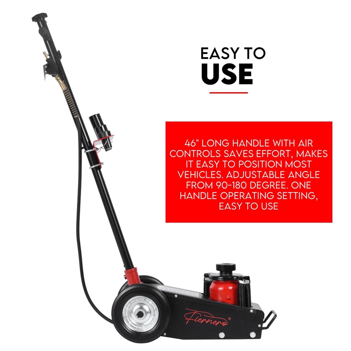 Low Profile 22 Ton Air Hydraulic Trolley Truck Jack Floor Garage Service