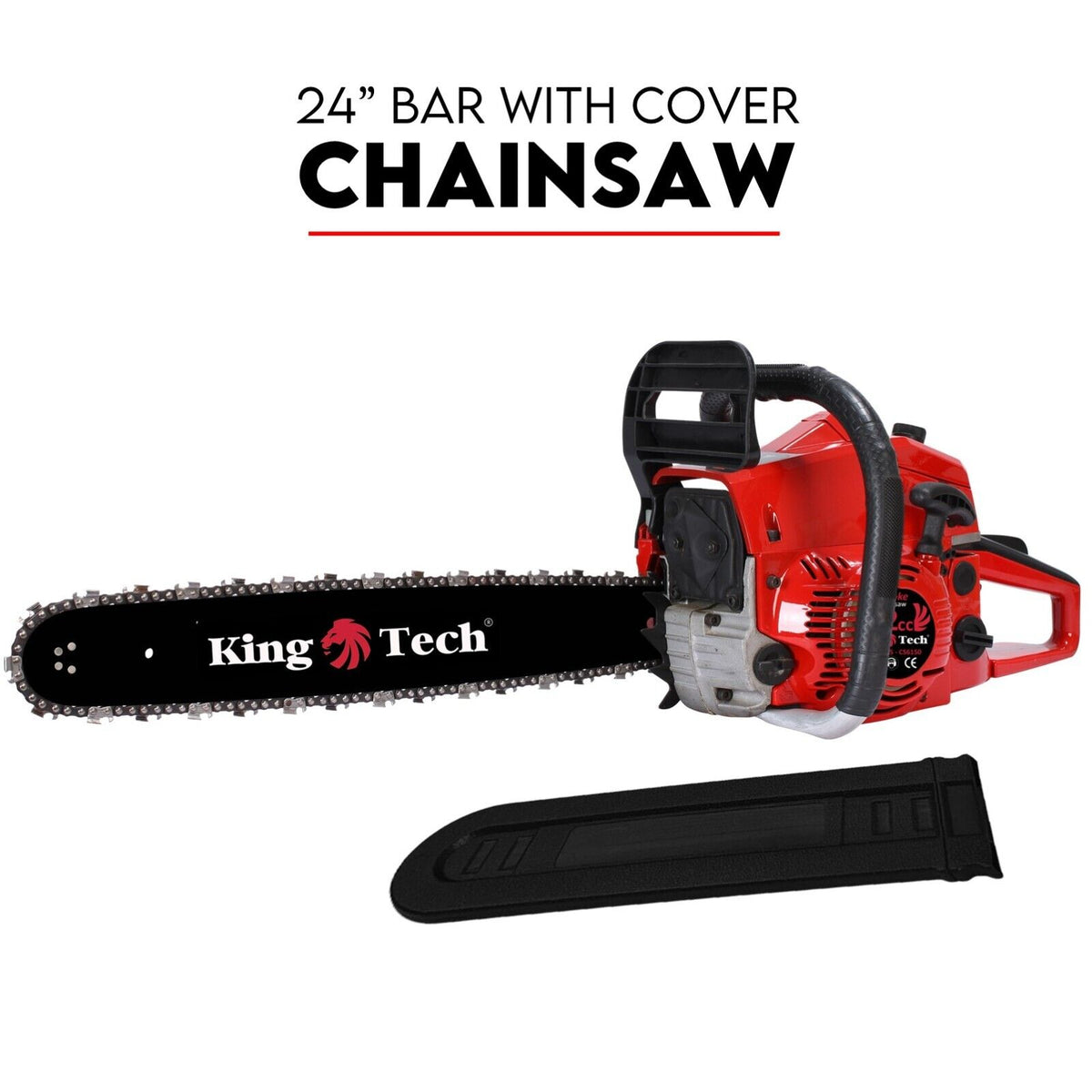 Commercial Petrol Chainsaw 24&quot; Bar Chain Saw Tree Pruning Top Handle