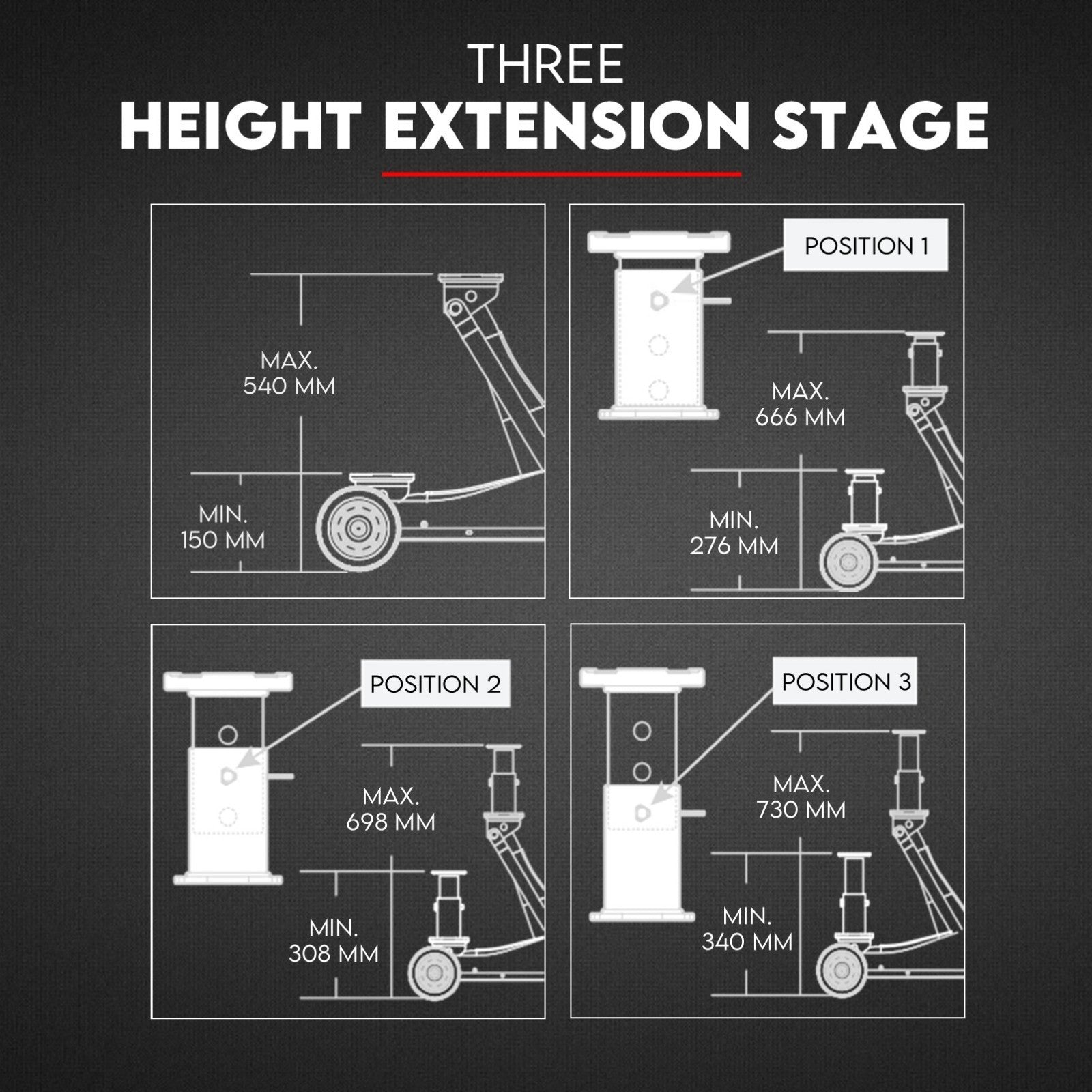 3 Ton Off Road Hydraulic Jack Floor Vehicle Quick Lift for Trucks SUVs