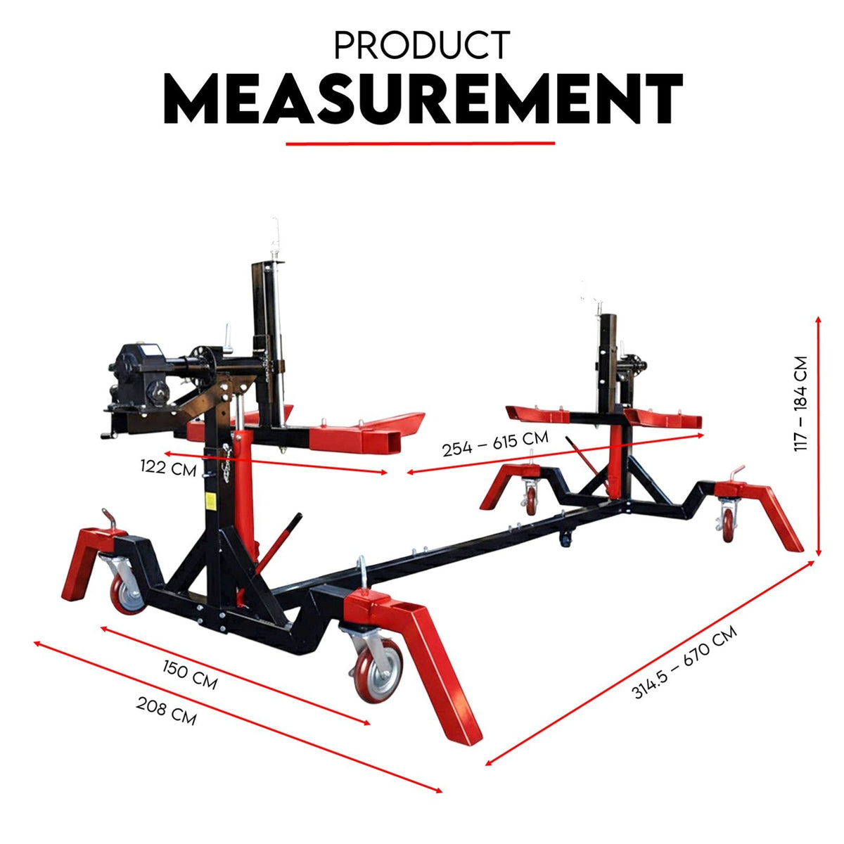 Car Rotisserie 4500LBS Gear Box Driver Rotation Auto Body Repair Restoration