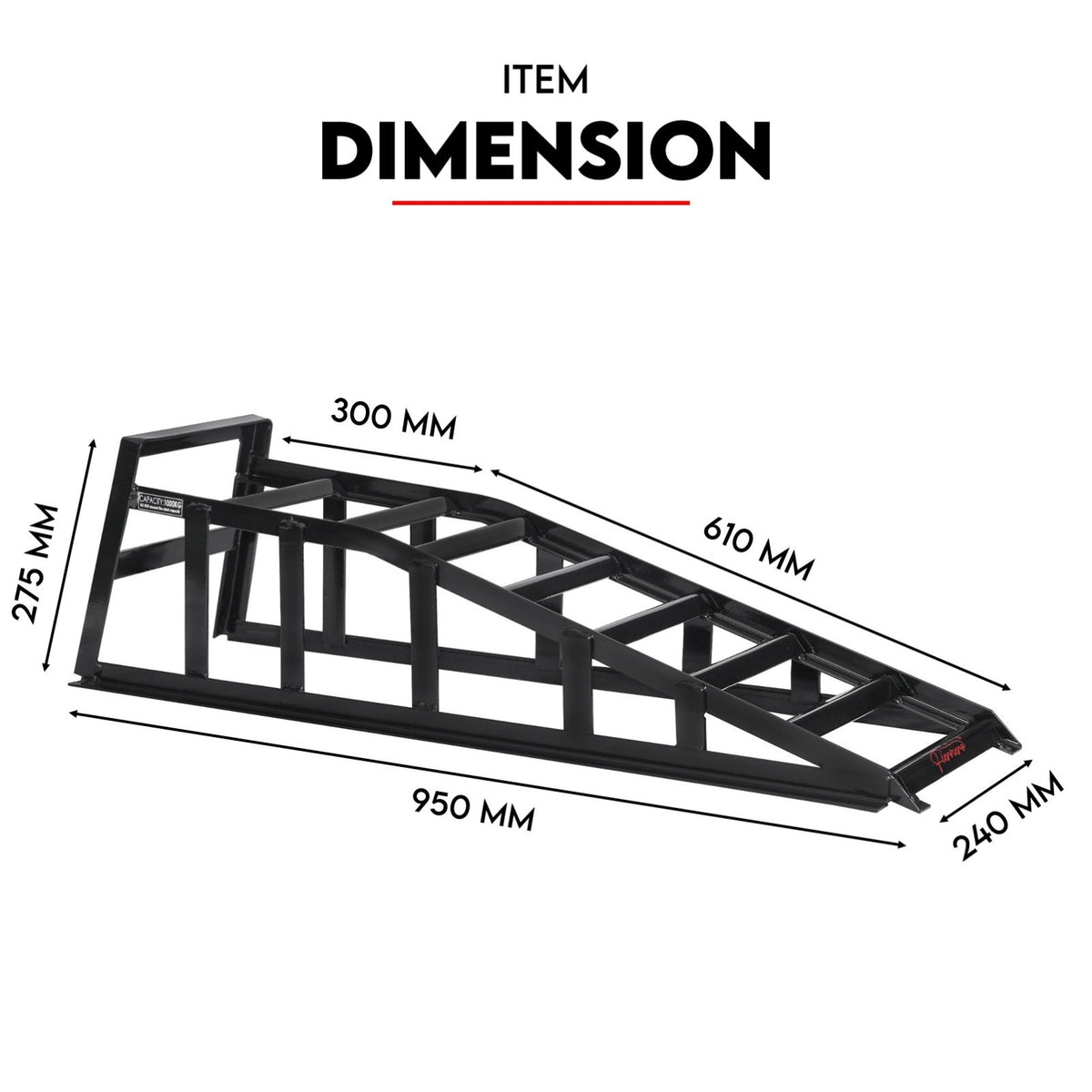 Heavy Duty Car Ramp Set 2000kg Low Profile Car Service Ramps 2x