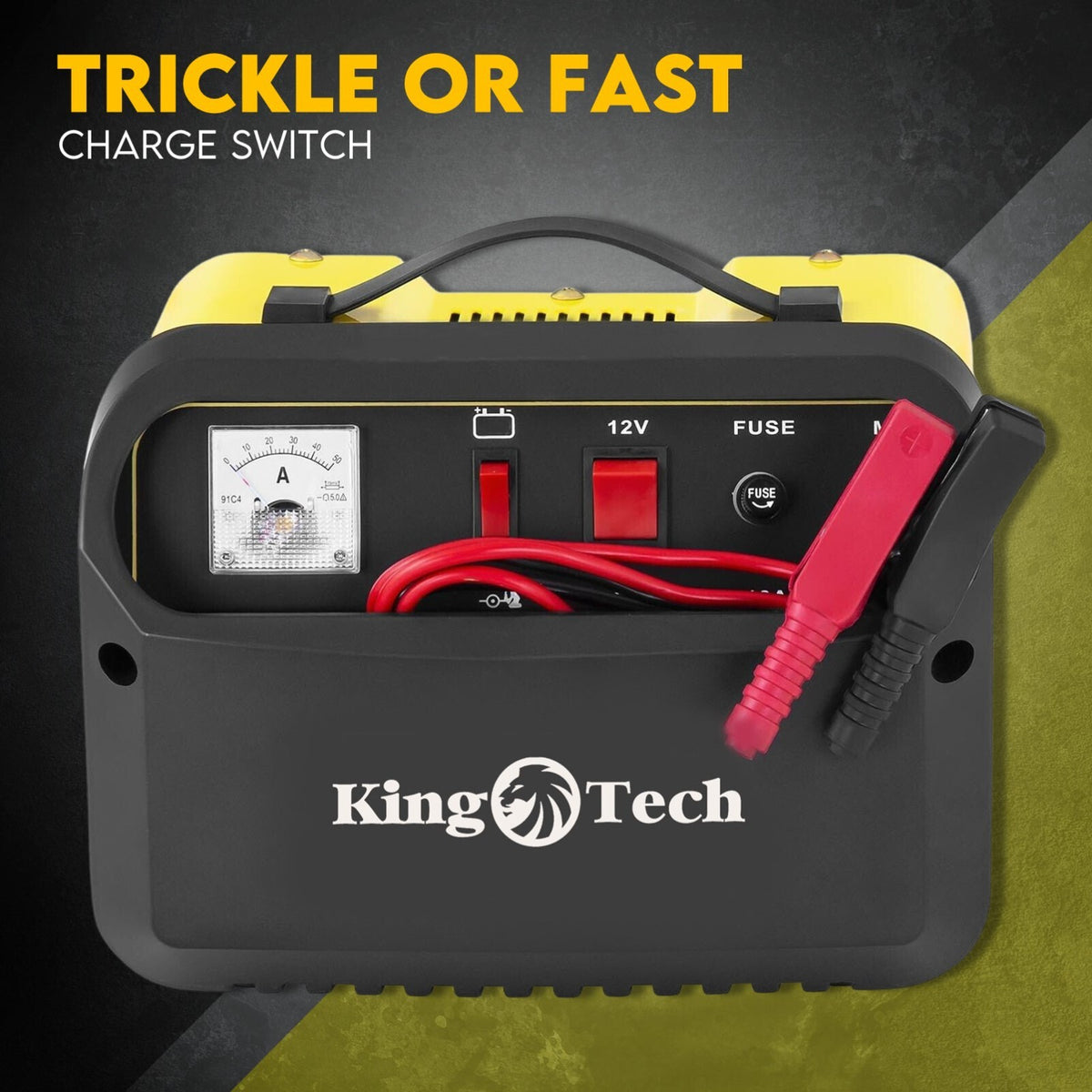 2IN1 Car Battery Charger Jump Starter 12 24V 40A ATV Boat Tractor