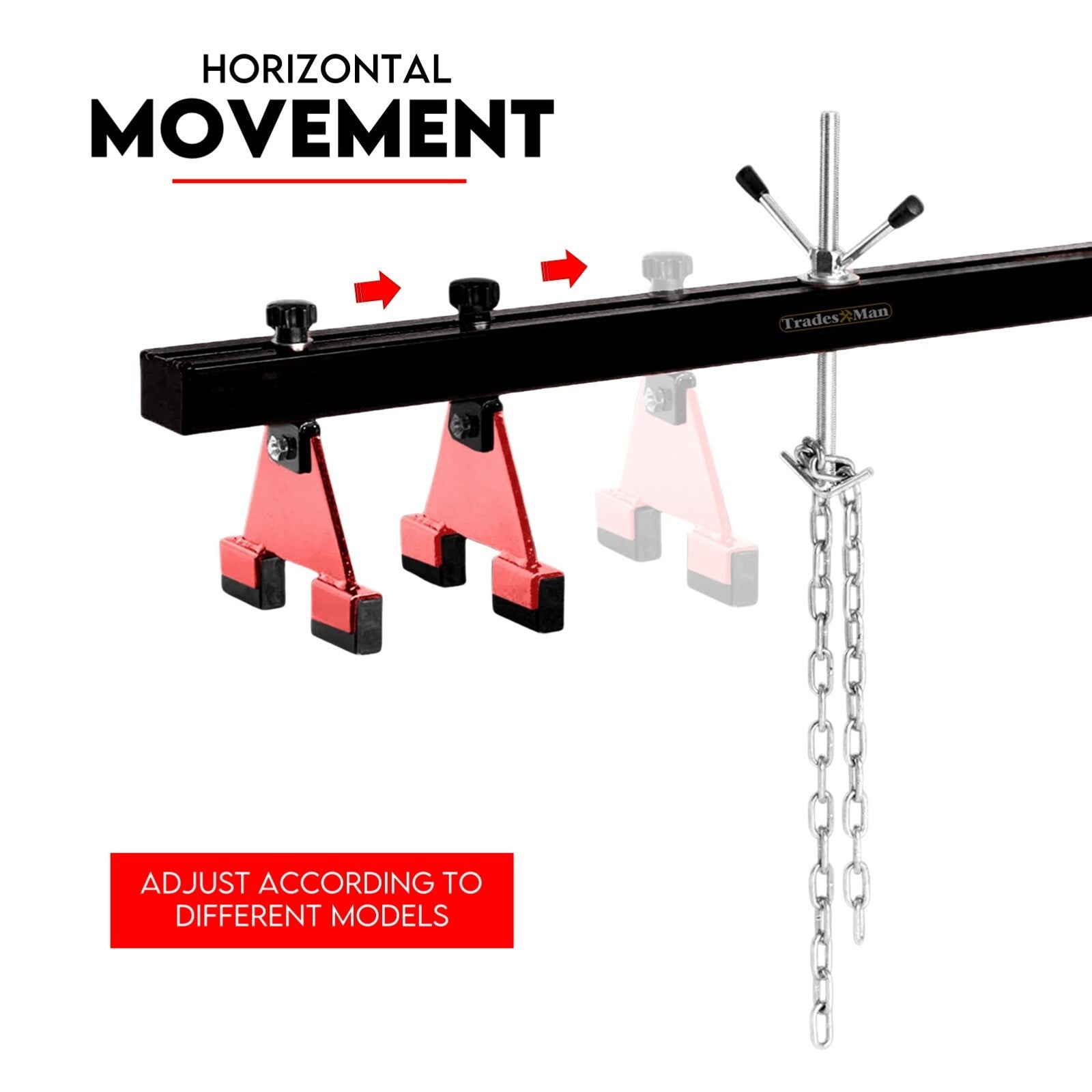 500Kg Engine Support Bar Beam Transmission Gearbox Lift Hoist Crane Garage