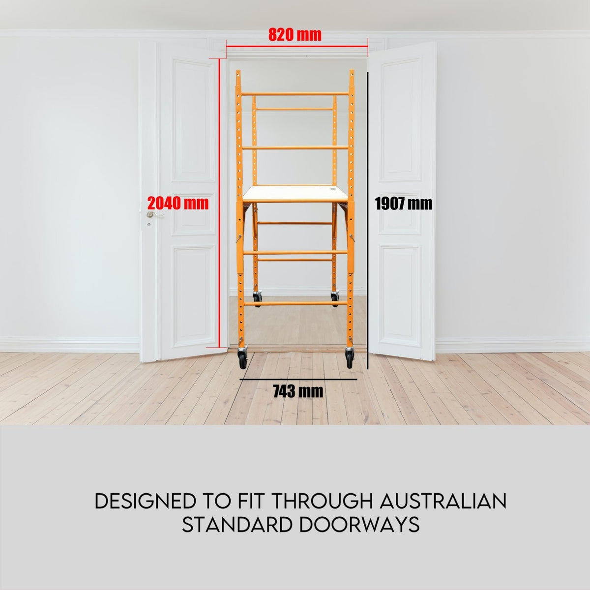 450kg Mobile Scaffold High Work Safety Platform Scaffolding Portable Ladder