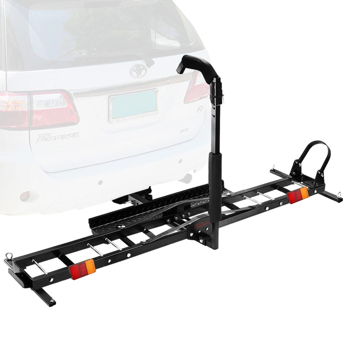 Motorcycle Motorbike Carrier Rack 2" Towbar Arm Dirt Bike Ramp Brake Lights