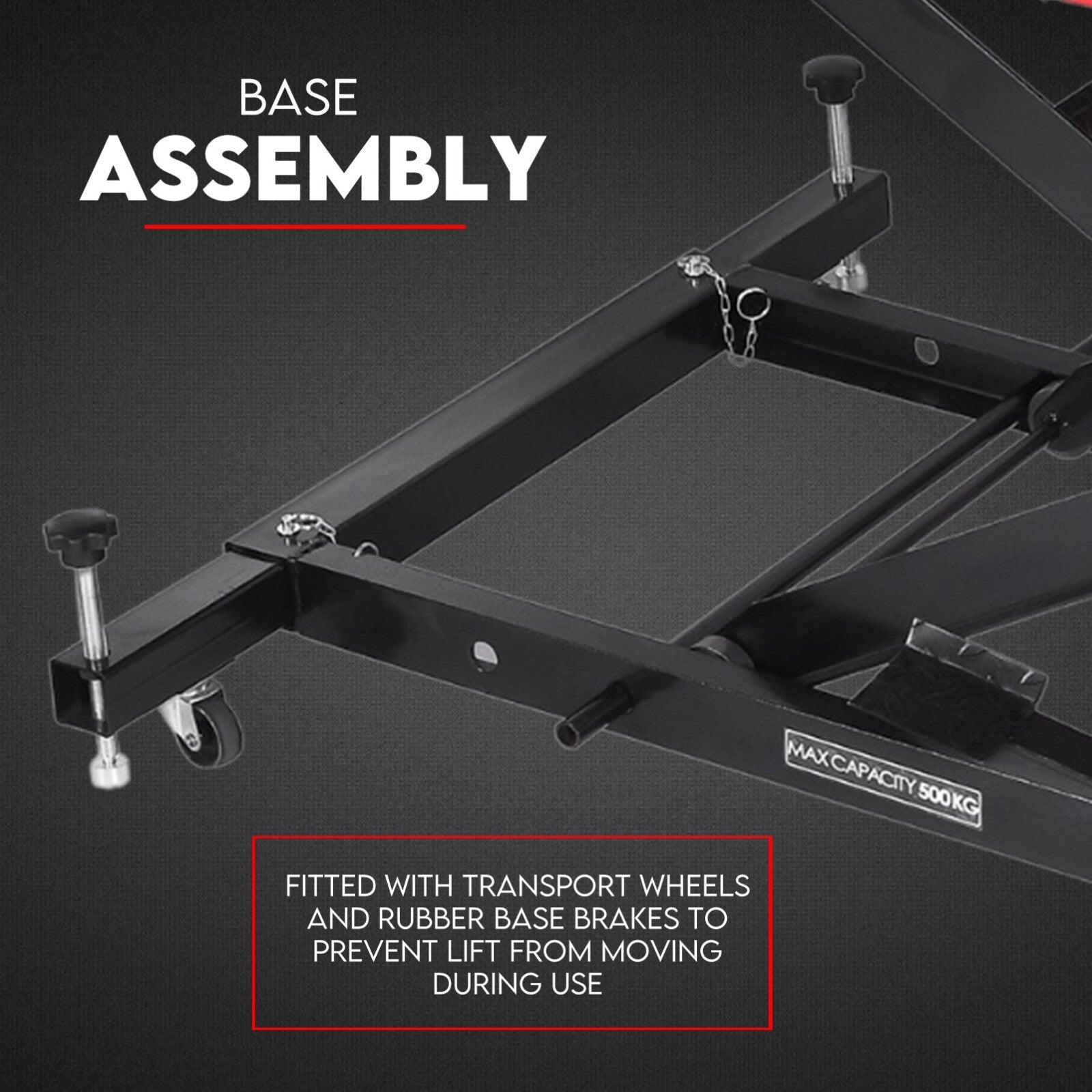 Motorcycle Lift 500kg Table Hydraulic Bike Jack Mechanic Stand Hoist Lifter