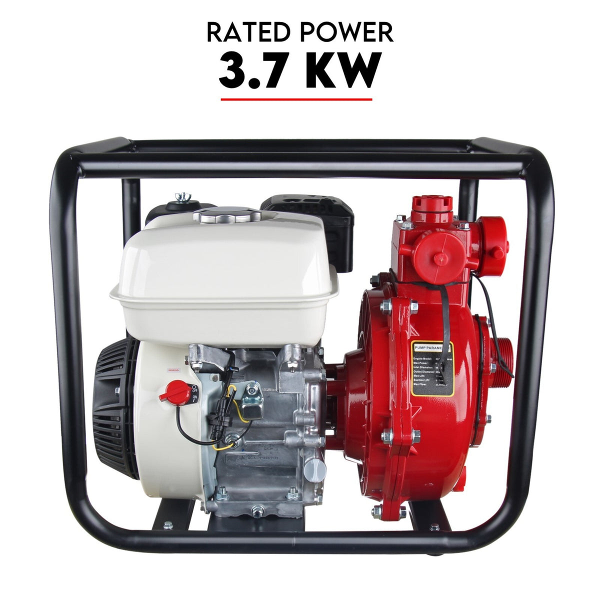 6.5HP Petrol Water Pump Honda GP200 Twin Impeller Irrigation Fire Fighting