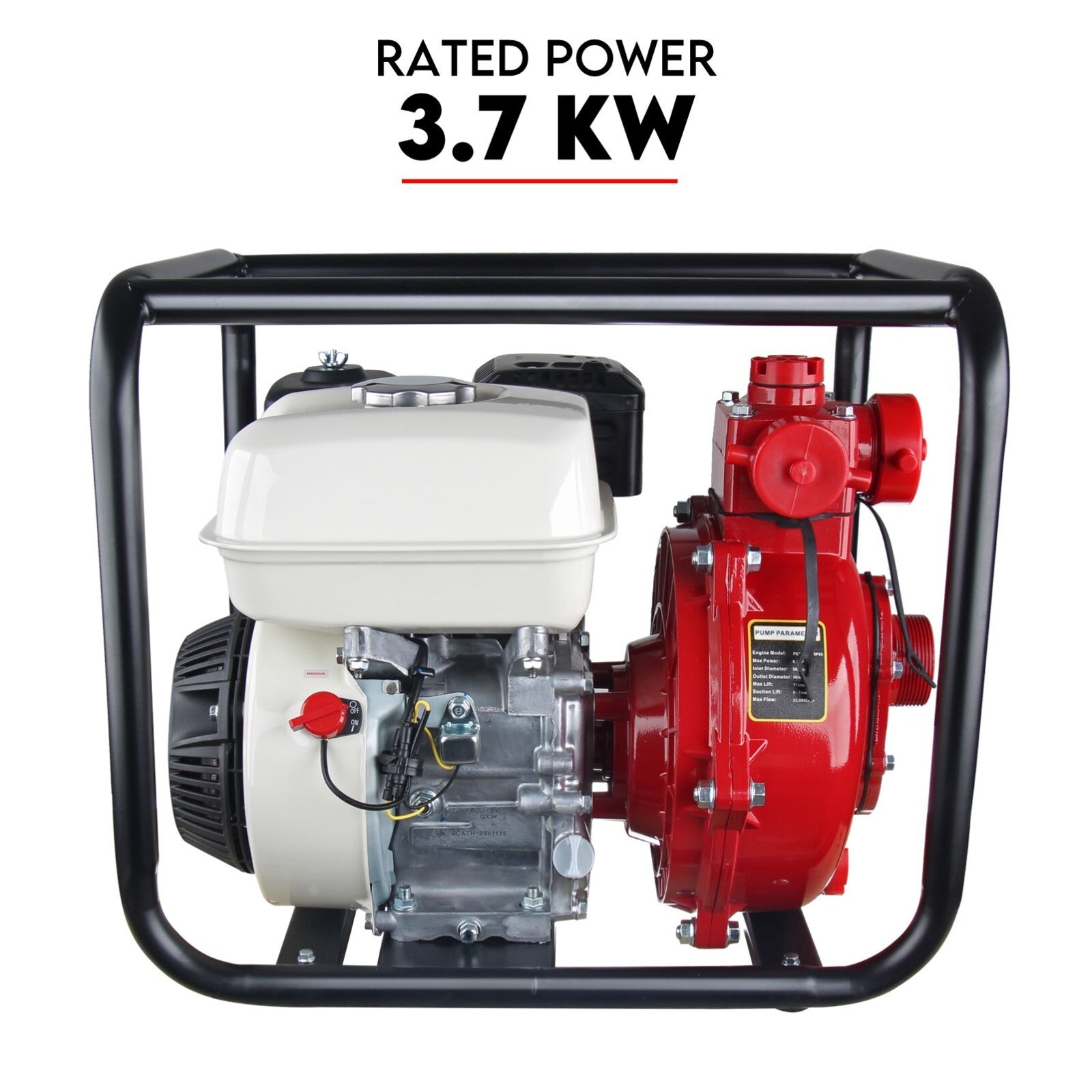 6.5HP Petrol Water Pump Honda GP200 Twin Impeller Irrigation Fire Fighting