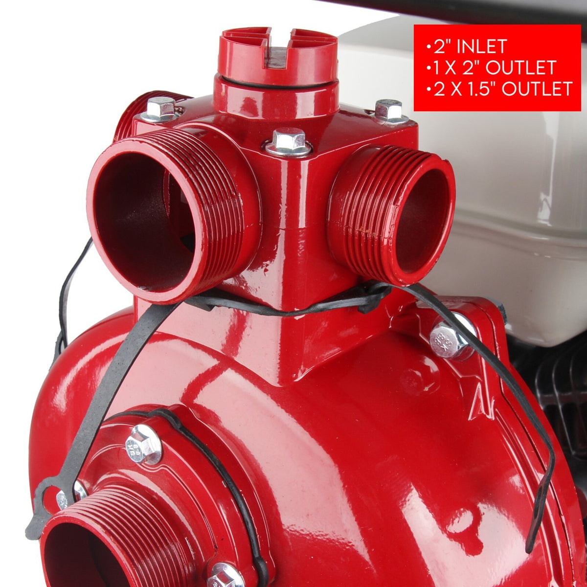 6.5HP Petrol Water Pump Honda GP200 Twin Impeller Irrigation Fire Fighting