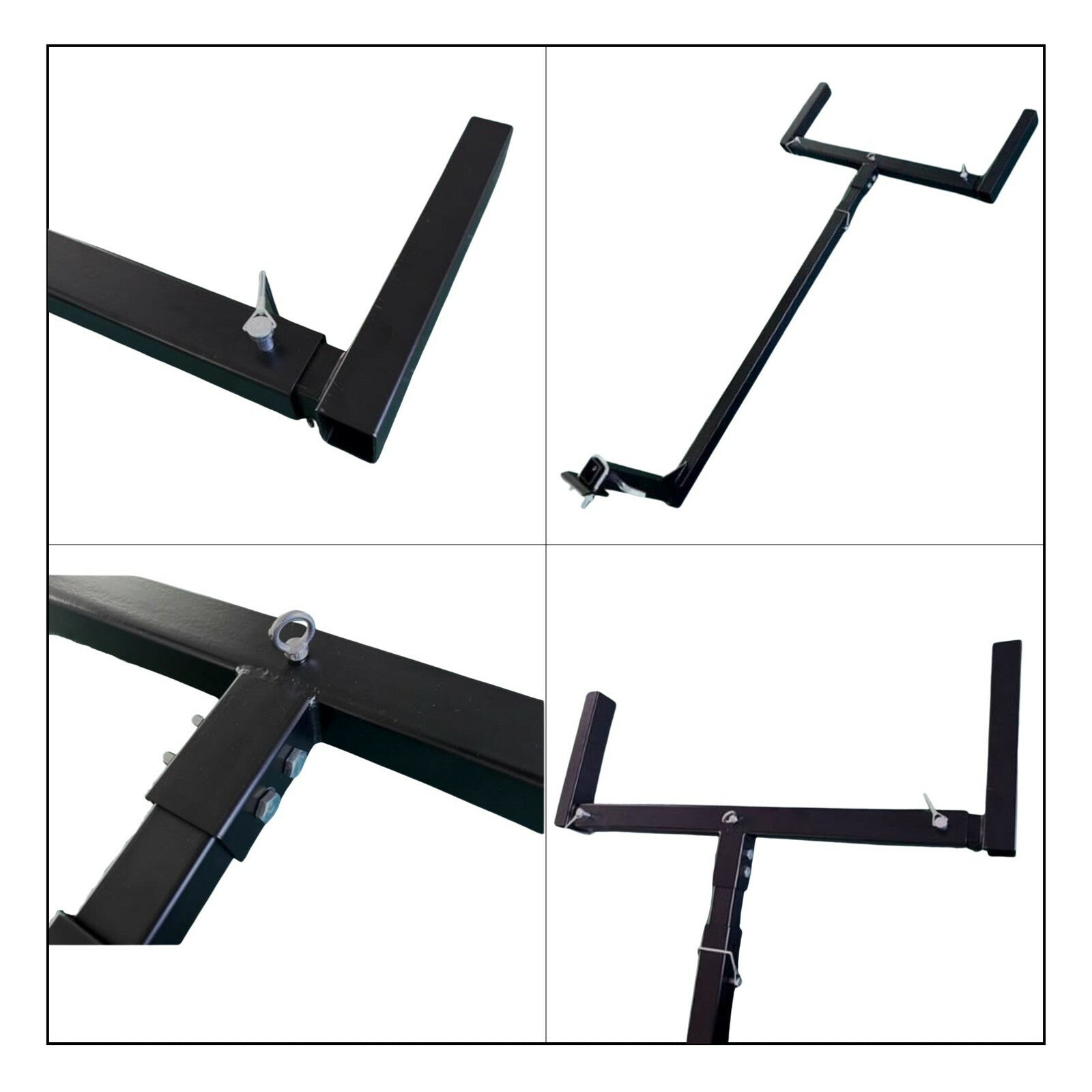 Tow Ladder 2" Tow Bar Hitch Mount Ladder Roof Rack Bar Extension Timber Kayak