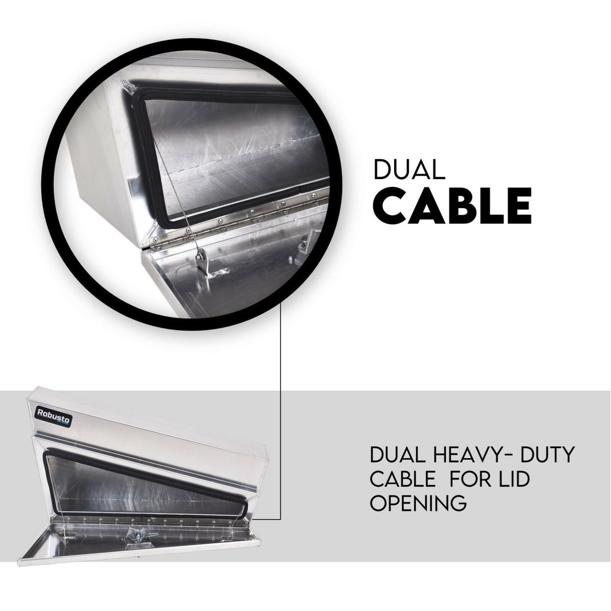 900mm Under Tray Tool Box Pair Aluminium Toolboxes Set Truck Undertray Underbody