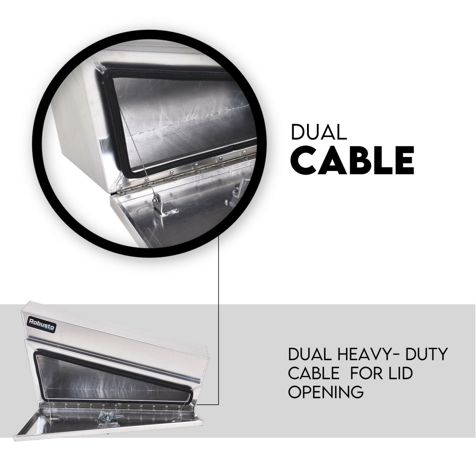 900mm Under Tray Tool Box Pair Aluminium Toolboxes Set Truck Undertray Underbody