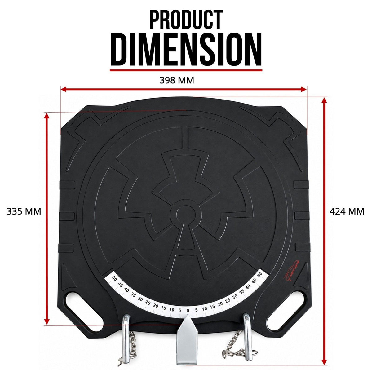 2 pc Aluminum Wheel Alignment Turntable Pair 360° Rotating Turn Plate 2 Ton
