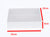 100 Pack of White Card Square Box - Clear Slide On Lid - 20 x 20 x 8cm -  Large Beauty Product Gift Giving Hamper Tray Merch Fashion Cake Sweets Xmas