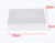 50 Pack of White Card Box - Clear Slide On Lid - 25 x 25 x 6cm - Large Beauty Product Gift Giving Hamper Tray Merch Fashion Cake Sweets Xmas