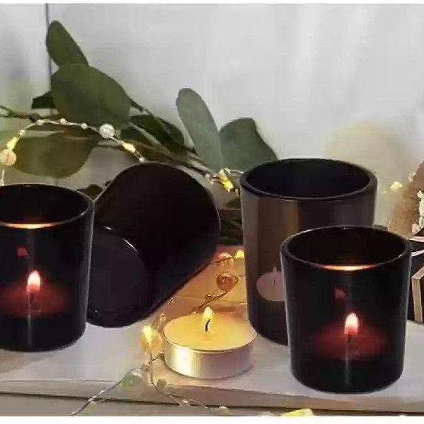 10 Pack Black Matt Tealight Candle Holder 6.5cm Festival Decor Wedding Propose Parties Holiday and Home Decor