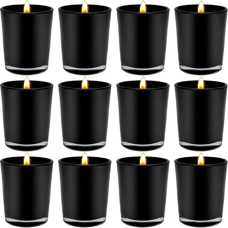 20 Pack Black Matt Tealight Candle Holder 6.5cm Festival Decor Wedding Propose Parties Holiday and Home Decor