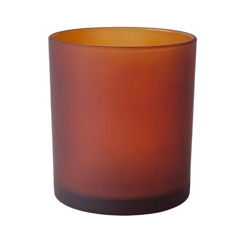 10 Pack Brown Frosted Glass Votive Tealight Candle Holders House Party Centerpiece Xmas Wedding Decor Glass Candlestick Party Decorations Bridal Valentines Event