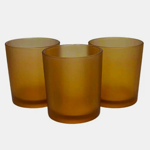 40 Pack Brown Frosted Glass Votive Tealight Candle Holders House Party Centerpiece Xmas Wedding Decor Glass Candlestick Party Decorations Bridal Valentines Event