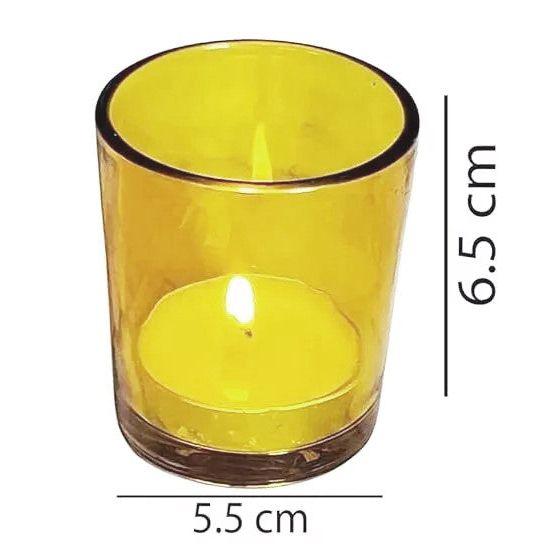 10 Pack Yellow Glass Votive Candle Holders Table Centreoieces  Xmas Wedding Anniversary Event Recption Party Function or Home Decor
