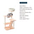 HONEYPOTCAT Serenity Plush Top Cat Tower - Wood Wax 125cm