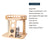 HONEYPOTCAT MZ Happy Steps Wooden Cat Tree - 53cm