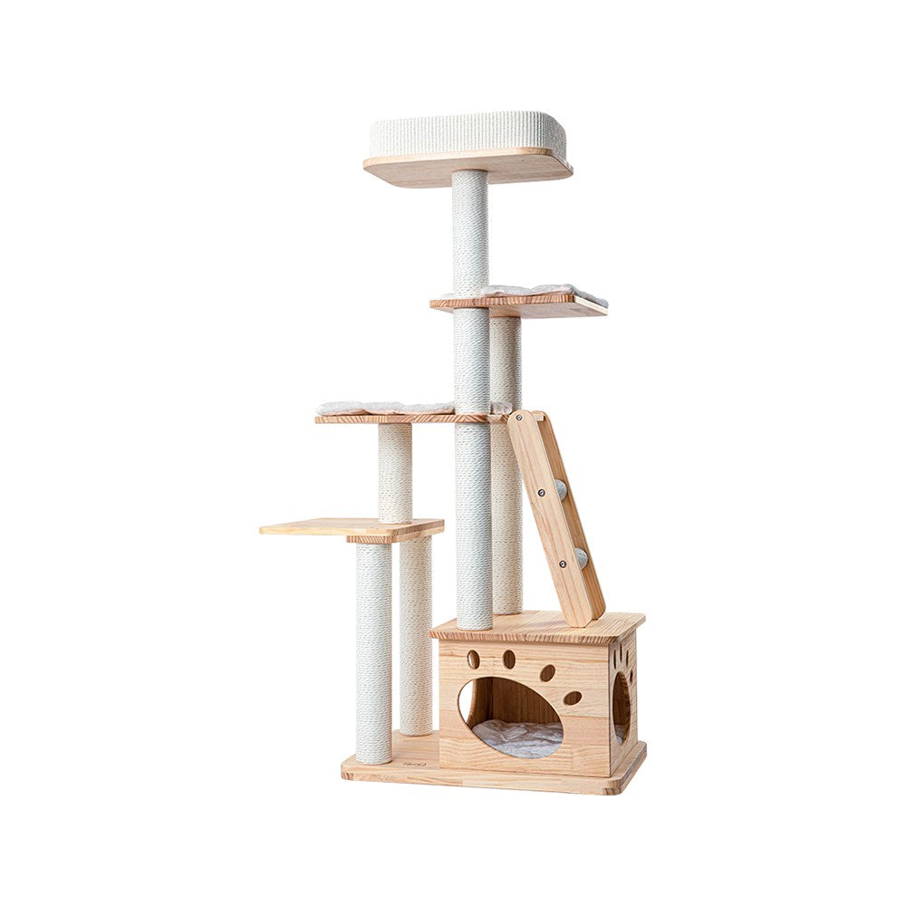HONEYPOTCAT Elegant Wood Retreat - 146cm