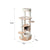 HONEYPOTCAT MZ Varnished Solid Wood Cat Tower With Capsule - 163cm