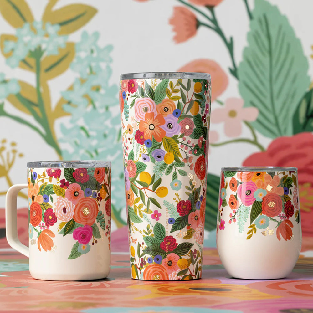 Corkcicle Tumbler - 750ml Rifle Paper - Garden Party Cream