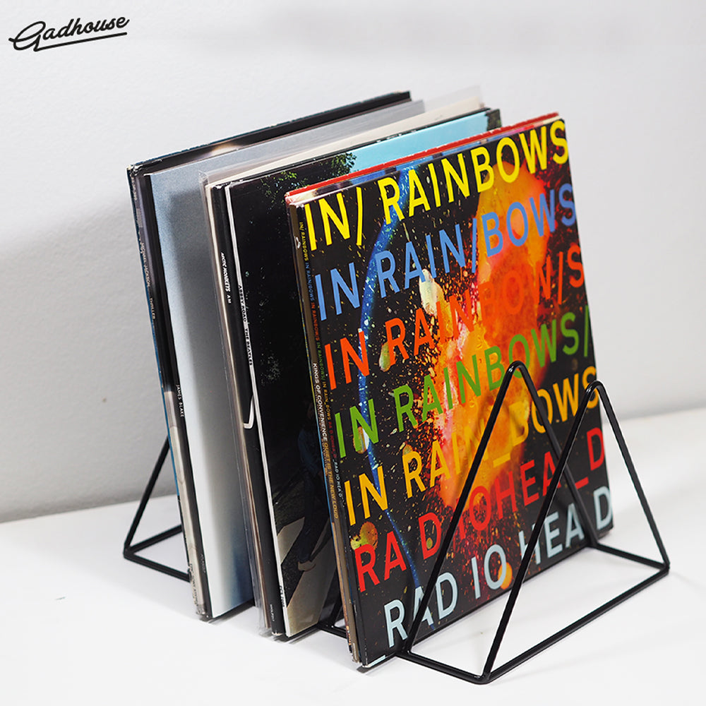 Crosley Voyager Bluetooth Portable Turntable - Cocoa + Gadhouse Vinyl Rack Bundle - Black