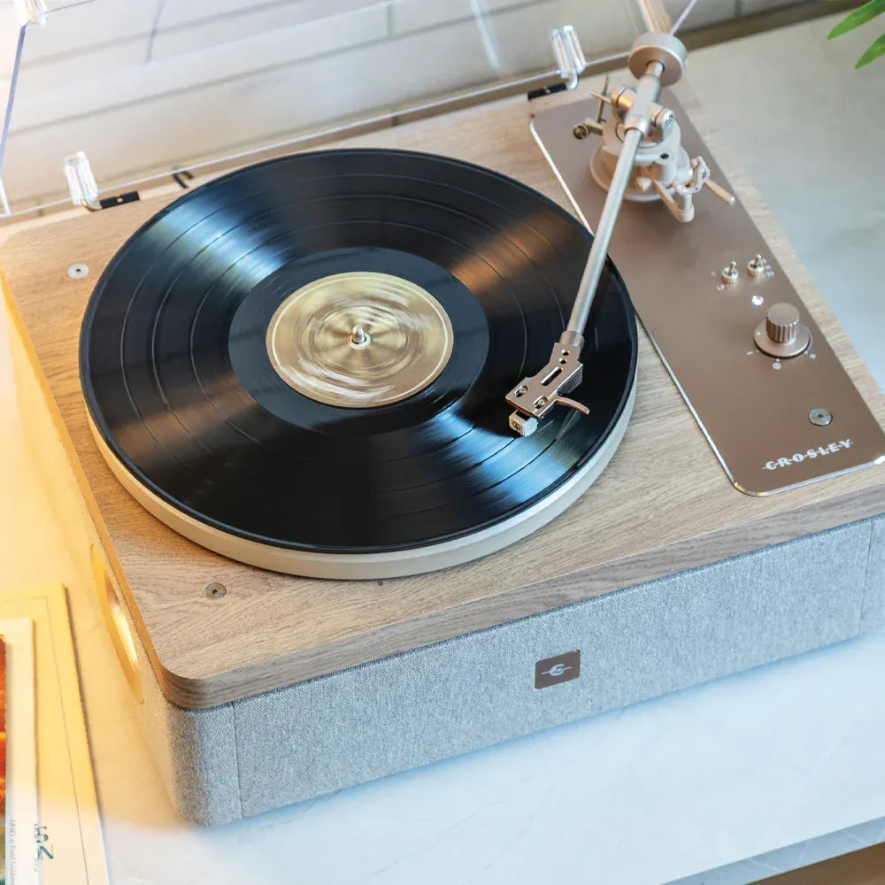 Crosley E100 Record Player Shelf System - Natural