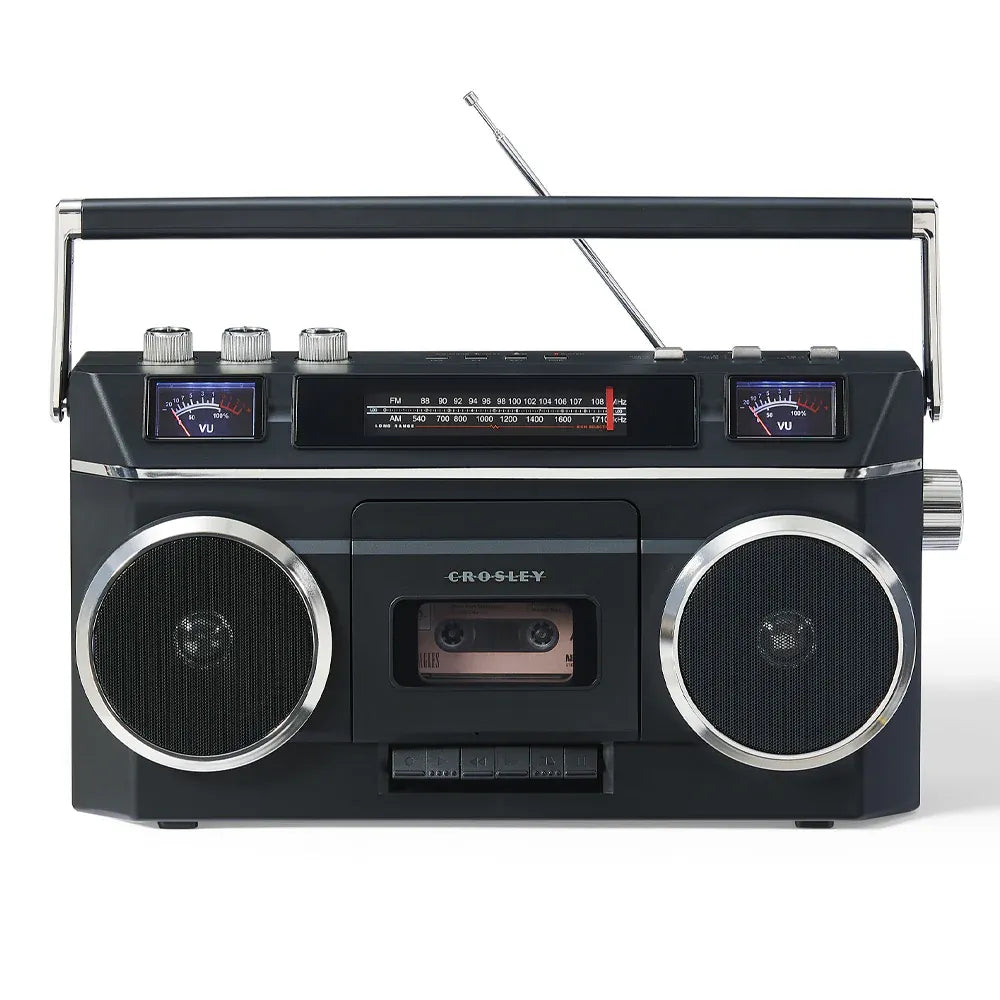 Crosley Blast Boombox Cassette Player - Black