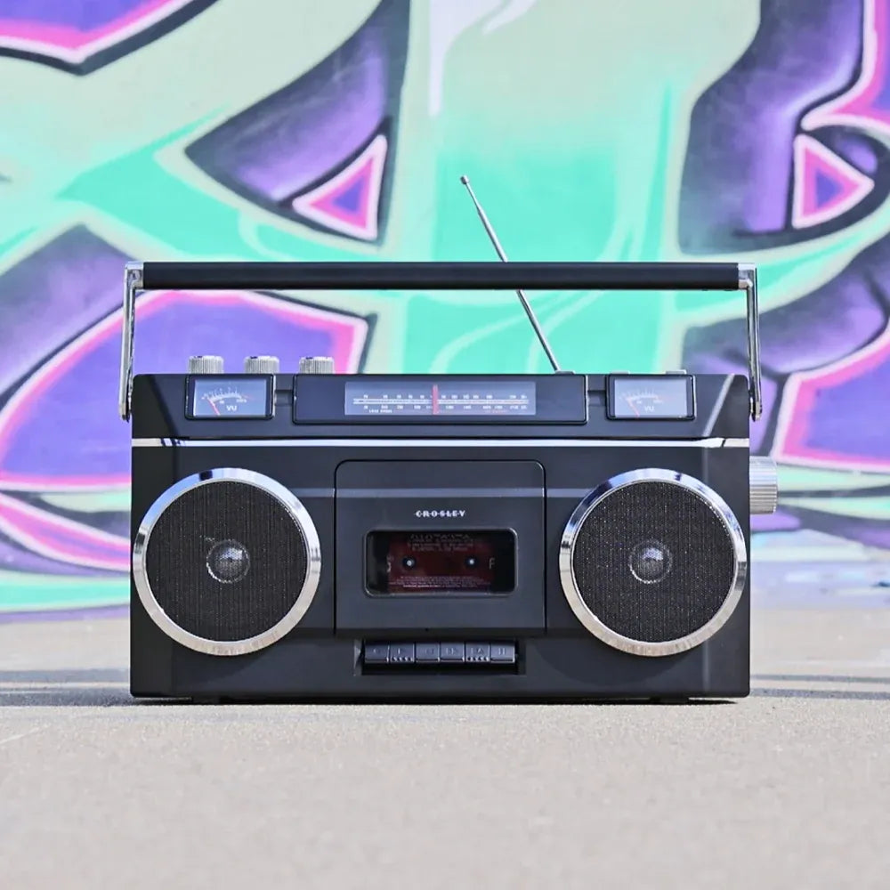 Crosley Blast Boombox Cassette Player - Black