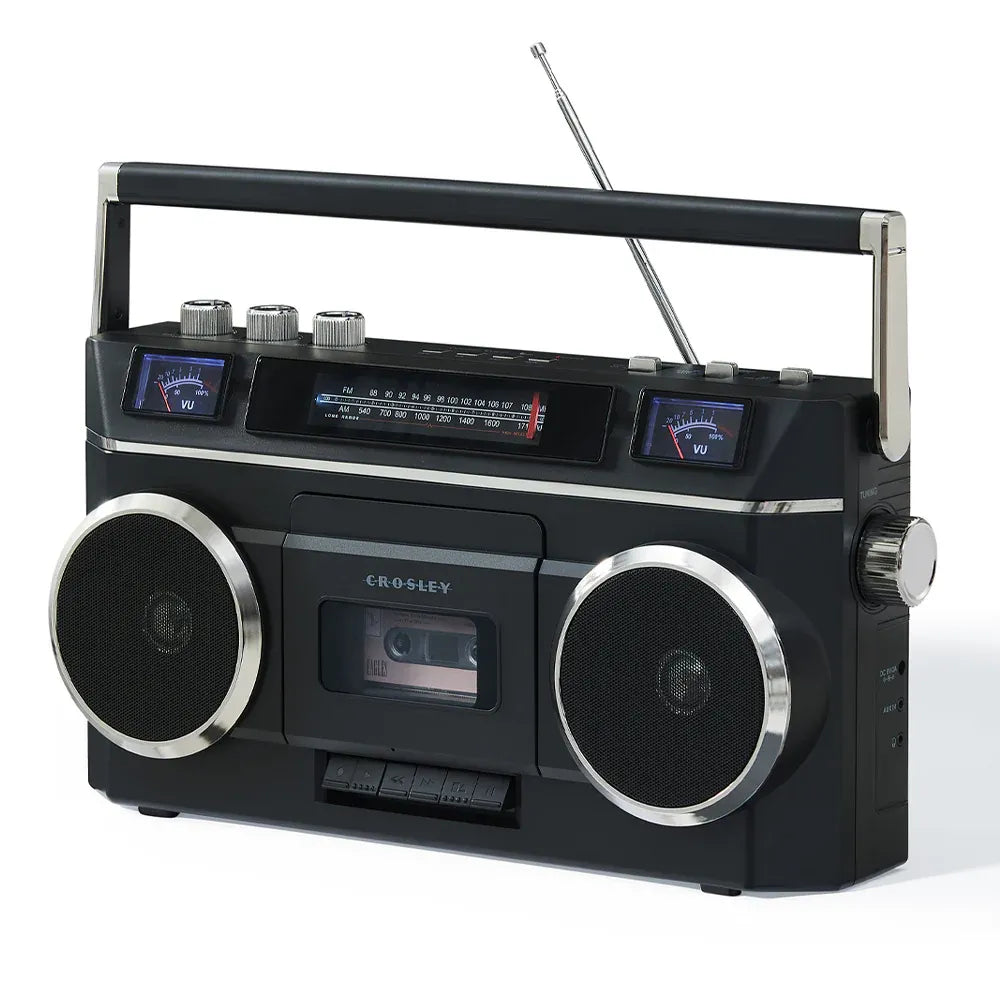 Crosley Blast Boombox Cassette Player - Black