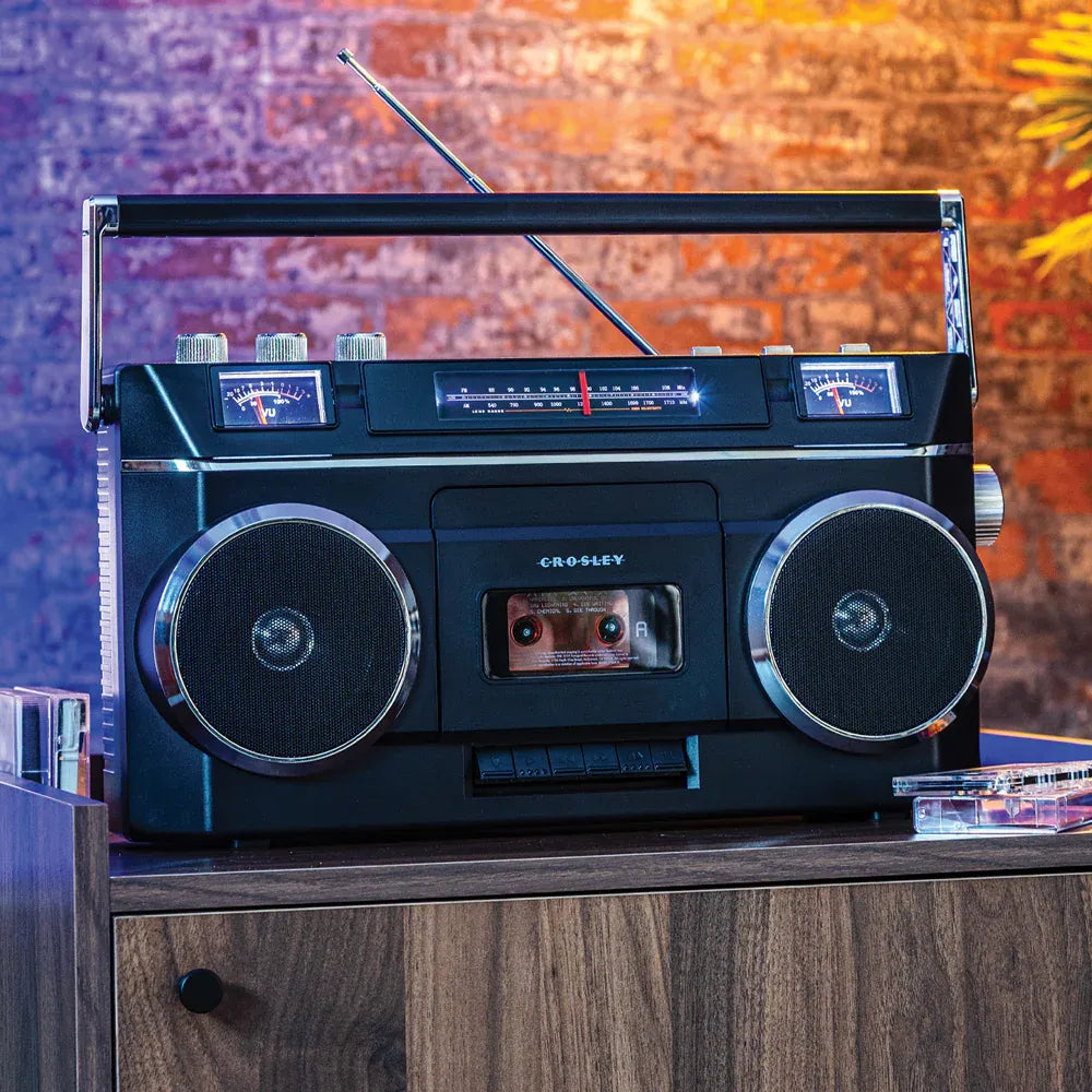 Crosley Blast Boombox Cassette Player - Black