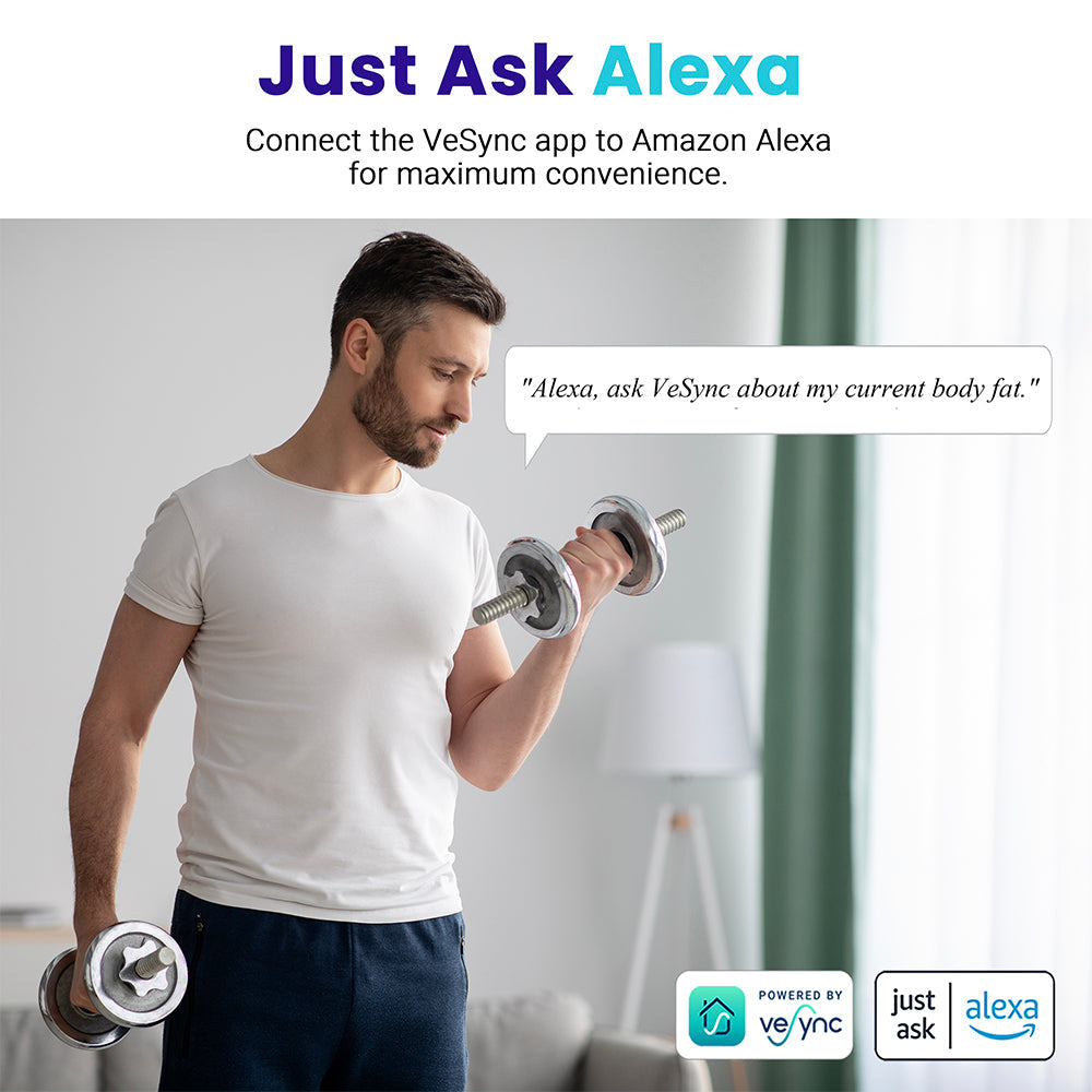 Etekcity Smart Scale for Body Weight - Black